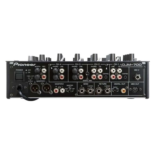 Pioneer DJM 700 digitale MIDI 4 kanaals DJ mixer zwart DJ mixer J&H licht en geluid 4
