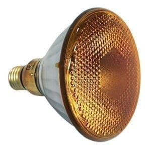 Showtec Par 38 lamp geel, E27, 90W, Flood Par 38 lampen J&H licht en geluid
