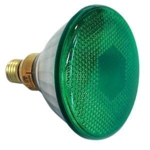 Showtec Par 38 lamp groen, E27, 90W, Flood