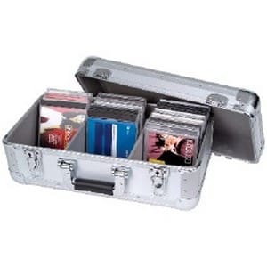 Accu-Case PROTEK CD-koffer, zilverkleurig CD koffer J&H licht en geluid