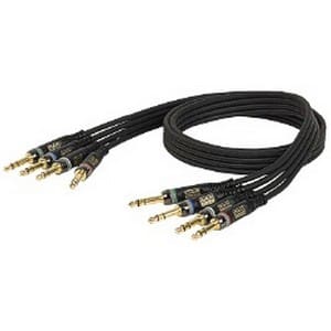 DAP 4-way 3-pins Jack – 3-pins Jack Coax kabel 6mm (15 meter) _Uit assortiment J&H licht en geluid 2