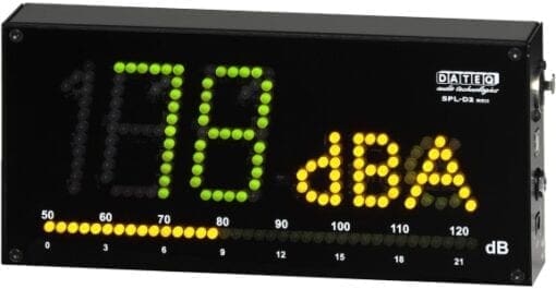 Dateq SPL D2 Display geluidsdruk meter Audio meet en test apparatuur J&H licht en geluid 5