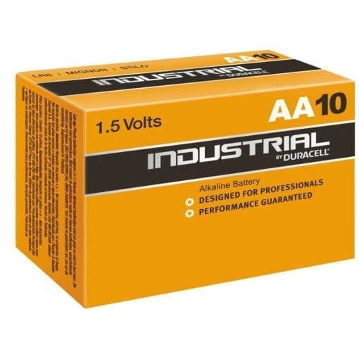 Duracell Industrial AA penlite LR6 batterij 10st _Uit assortiment J&H licht en geluid