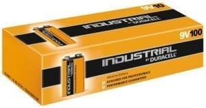 Duracell Industrial 9V blok ID1604 (100 stuks)