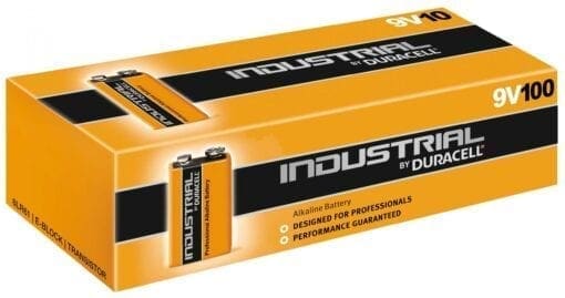 Duracell Industrial 9V blok 6LR61 batterij 100st _Uit assortiment J&H licht en geluid