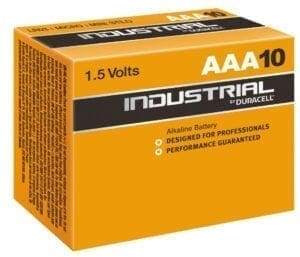 Duracell Industrial AAA penlite LR03 batterij 10st