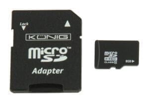 König micro SDHC-geheugenkaart, Class 10, 8 GB-31092