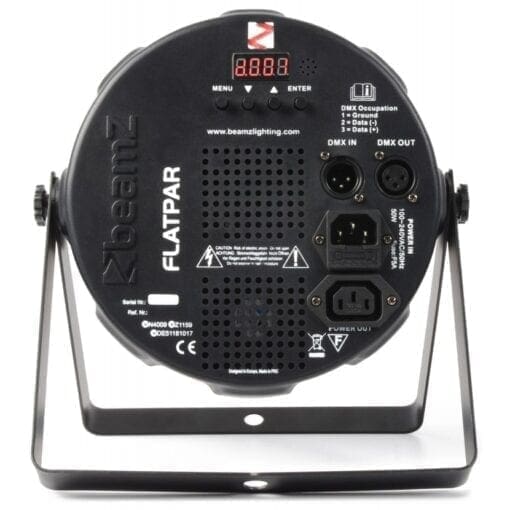 BeamZ FlatPAR 18x 1W RGB LEDs DMX IR afstandsbediening _Uit assortiment J&H licht en geluid 4