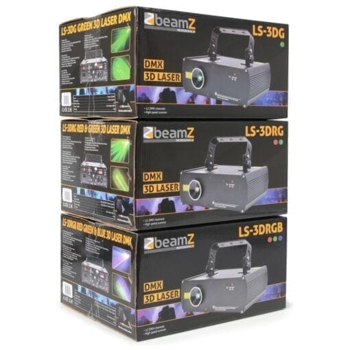 BeamZ Professional LS3DRGB Laser Rood, Groen & Blauw 3D DMX _Uit assortiment J&H licht en geluid 4