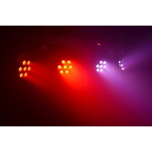 BeamZ PARBAR 4-Weg Kit 7x 10W Quad LED’s DMX _Uit assortiment J&H licht en geluid 7