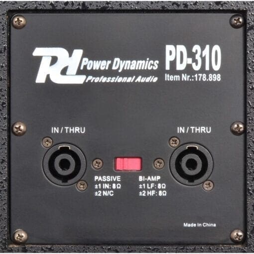 Power Dynamics	PD-310 PA-Speaker 10″ 300W _Uit assortiment J&H licht en geluid 4