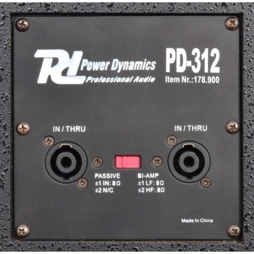 Power Dynamics	PD-312 PA-Speaker 12″ 400W _Uit assortiment J&H licht en geluid 4