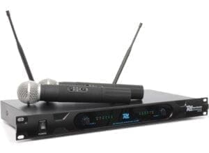 Power Dynamics PD722H 2-Kanaals UHF Draadloos Microfoonsysteem incl. 2 Microfoons