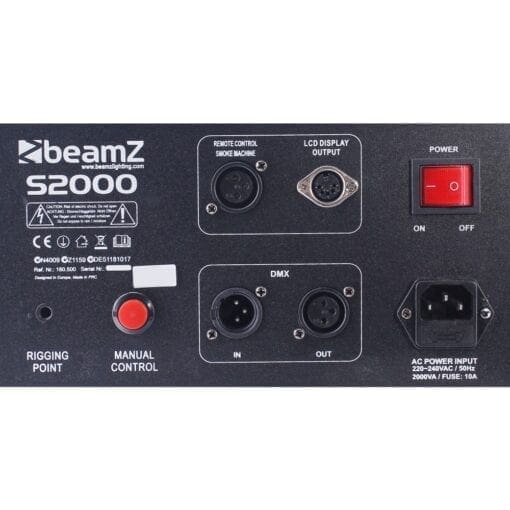 BeamZ S2000 Rookmachine 24x 3W Tri-color LED’s DMX _Uit assortiment J&H licht en geluid 4