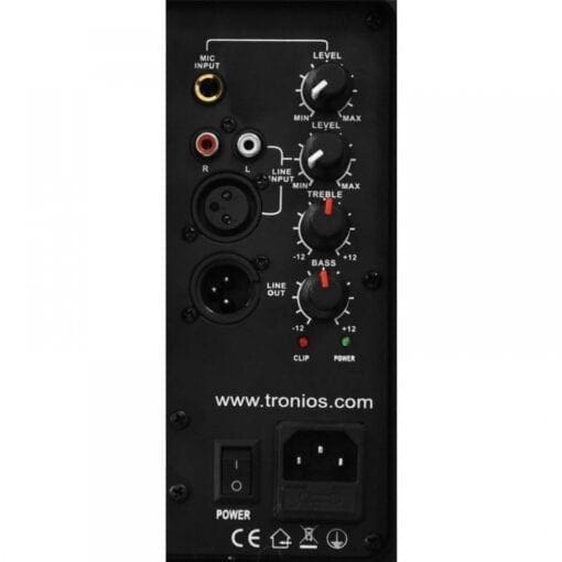 SkyTec SP1000A ABS Actieve PA speaker 10″ 400W _Uit assortiment J&H licht en geluid 5