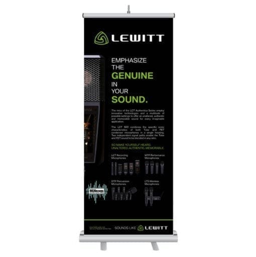 Lewitt rollbanner LCT serie _Uit assortiment J&H licht en geluid
