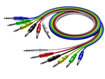 Procab CAB792 set van 6 gekleurde patch kabels, 0.9 meter _Uit assortiment J&H licht en geluid