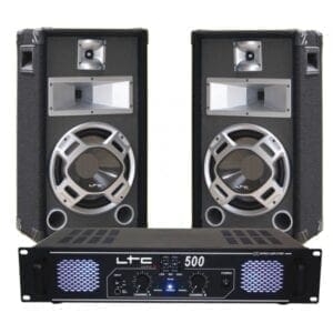 LTC Audio DJ pack 2 x 250W Geluidset J&H licht en geluid