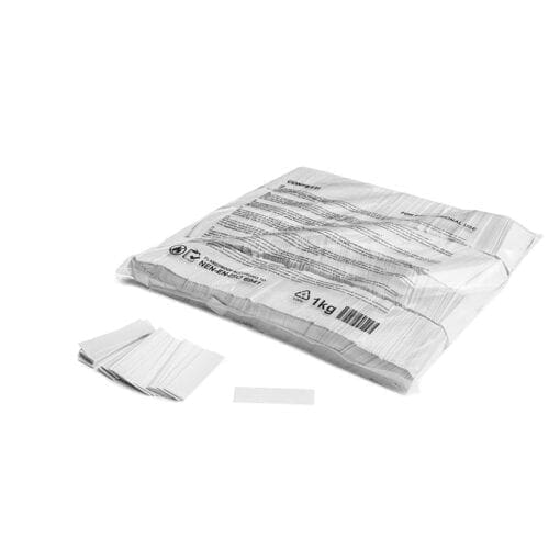 MagicFX CON01WH Rechthoekige confetti – wit (1 kg) Confetti J&H licht en geluid
