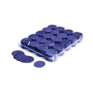 MagicFX CON02DB Ronde confetti 55mm – donkerblauw (1 kg) Confetti J&H licht en geluid