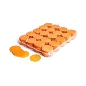 MagicFX CON02OR Ronde confetti 55mm – oranje (1 kg) Confetti J&H licht en geluid