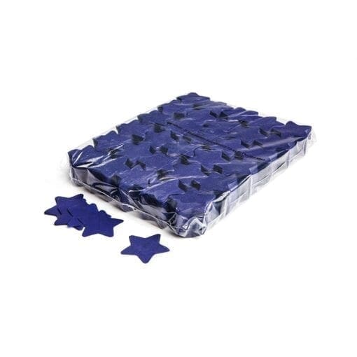 MagicFX CON03DB Stars confetti 55mm – donkerblauw (1 kg) Confetti J&H licht en geluid