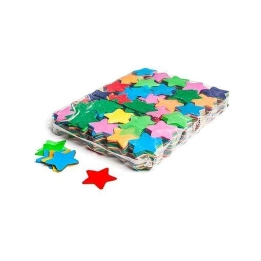 MagicFX CON03MC Stars confetti 55mm – multicolor (1 kg) Confetti J&H licht en geluid