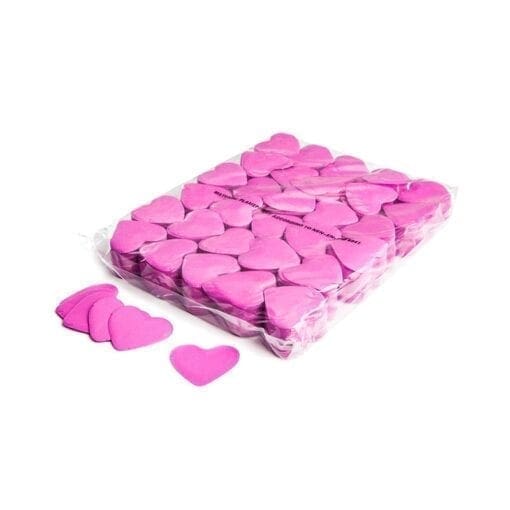 MagicFX CON04PK Hearts confetti 55mm – roze (1 kg) Confetti J&H licht en geluid
