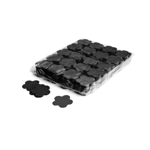 MagicFX CON06BL Flowers confetti 55mm – zwart (1 kg) Confetti J&H licht en geluid