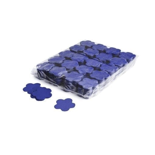 MagicFX CON06DB Flowers confetti 55mm – donkerblauw (1 kg) Confetti J&H licht en geluid