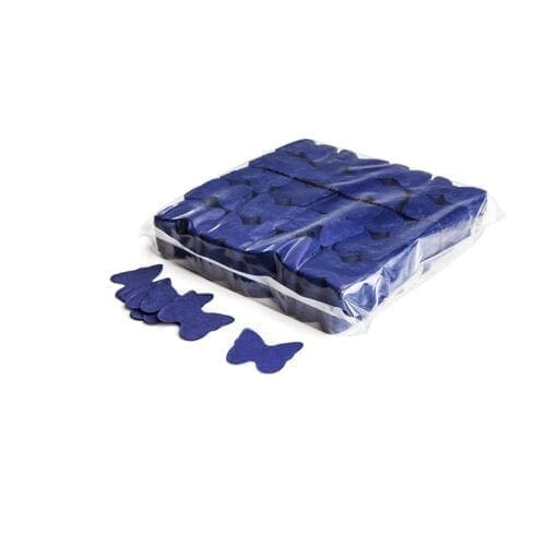 MagicFX CON07DB Vlinder confetti 55mm – donkerblauw (1 kg) Confetti J&H licht en geluid