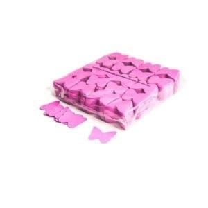 MagicFX CON07PK Vlinder confetti 55mm – roze (1 kg) Confetti J&H licht en geluid
