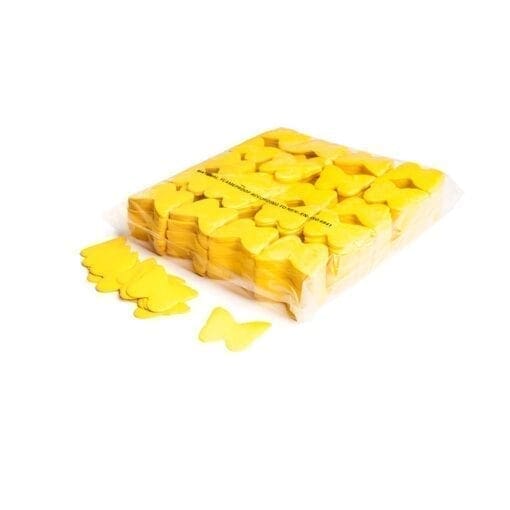 MagicFX CON07YL Vlinder confetti 55mm – geel (1 kg) Confetti J&H licht en geluid