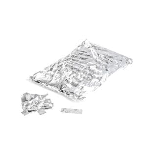 MagicFX CON10WH Rechthoekige metallic confetti - wit (1 kg)-0