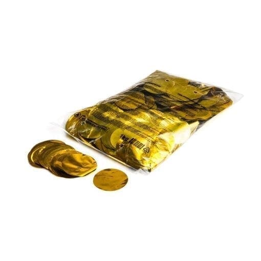 MagicFX CON13GL Ronde metallic confetti 55mm – goud (1 kg) Confetti J&H licht en geluid
