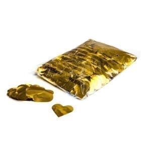 MagicFX CON15GL Metallic hearts confetti 55mm – goud (1 kg) Confetti J&H licht en geluid