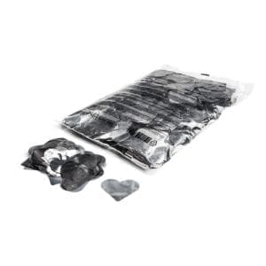 MagicFX CON15SL Metallic hearts confetti 55mm – zilver (1 kg) Confetti J&H licht en geluid