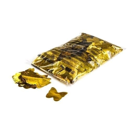MagicFX CON17GL Metallic vlinder confetti 55mm – goud (1 kg) Confetti J&H licht en geluid