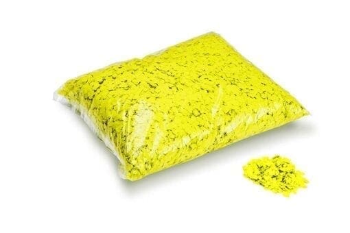 MagicFX CON19YL Powderfetti 6x6mm – fluoriserend geel (1 kg) Confetti J&H licht en geluid