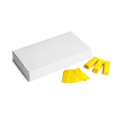 MagicFX CON20YL Rechthoekige confetti – geel (500 gram) Confetti J&H licht en geluid
