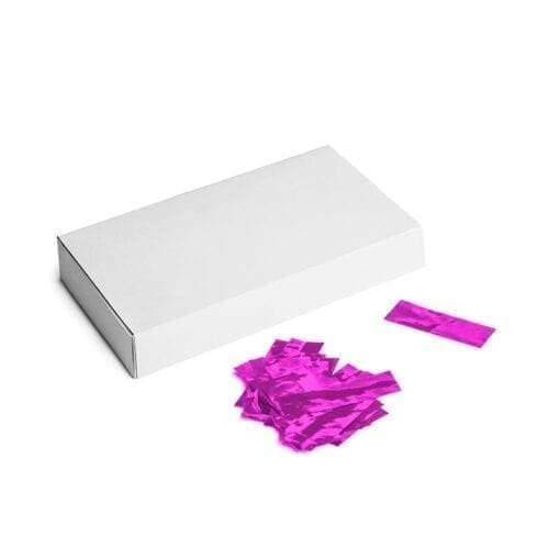 MagicFX CON40PK Rechthoekige metallic confetti – roze (500 gram) Confetti J&H licht en geluid