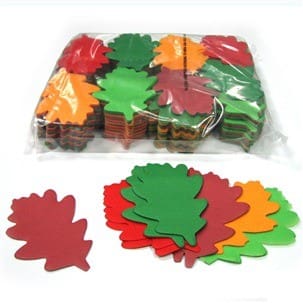 MagicFX CON26OK Eikenbladeren confetti – herfstkleuren (1 kg) Confetti J&H licht en geluid