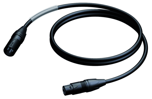 Procab PRA901 XLR male – XLR female 1.5 meter XLR-XLR kabels J&H licht en geluid 2
