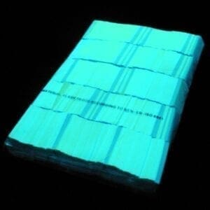 MagicFX CON09GR Rechthoekige UV confetti - fluoriserend groen (1 kg)-36094