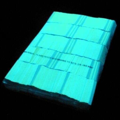 MagicFX CON09GR Rechthoekige UV confetti – fluoriserend groen (1 kg) Confetti J&H licht en geluid 3
