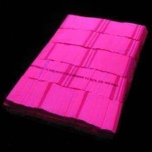MagicFX CON09PK Rechthoekige UV confetti - fluoriserend roze (1 kg)-36096