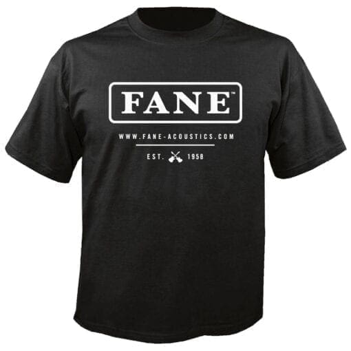 Fane Acoustics T-Shirt – Maat S _Uit assortiment J&H licht en geluid