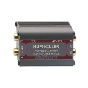 RDL AV-HK1 – stereo RCA line isolator Feedback Eliminator J&H licht en geluid