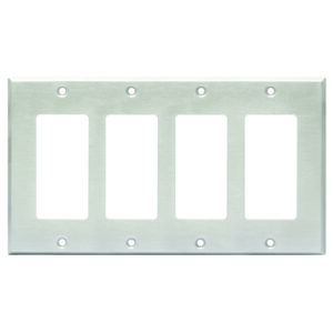 RDL CP-4S – cover plate for 4 units _Uit assortiment J&H licht en geluid