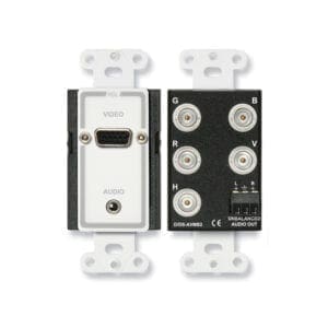 RDL D-AVMB2 – audio & BNC – Decora wall plate _Uit assortiment J&H licht en geluid